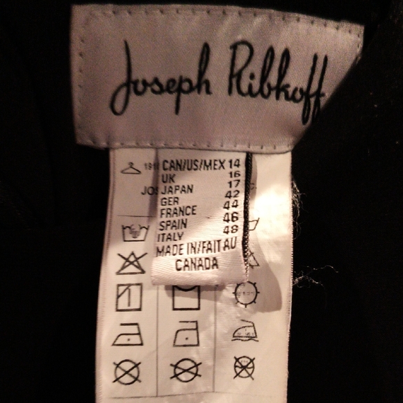 Joseph Ribkoff Classic Black Tiered Asymmetrical Jumpsuit Size 14 - Picture 1 of 16